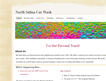 Tablet Screenshot of northsalinacarwash.com